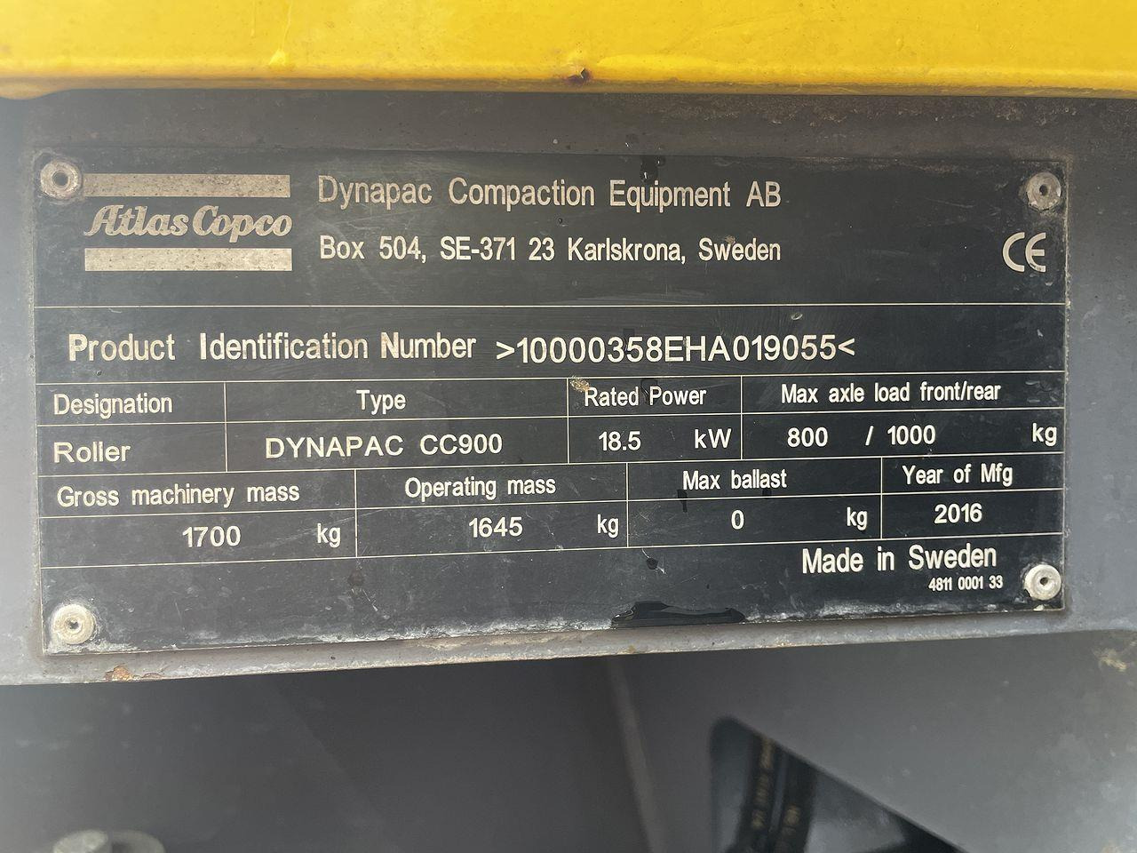 Asfaltvält Atlas Copco CC900