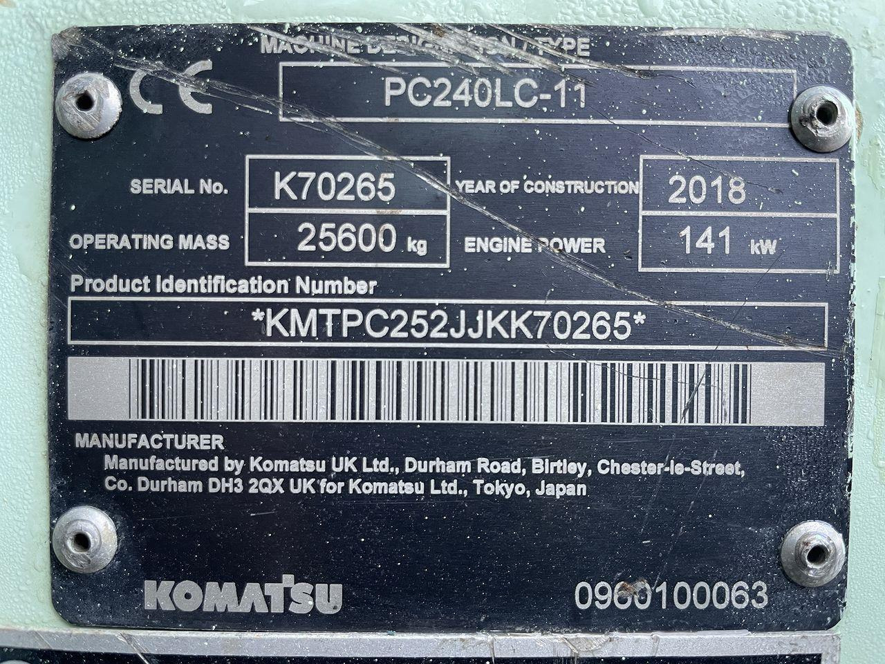 Bandgrävare Komatsu PC240LCD-11