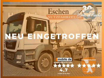 Betongbil MAN TGS 32.360 8x4 / 9 m³ Stetter-Aufbau