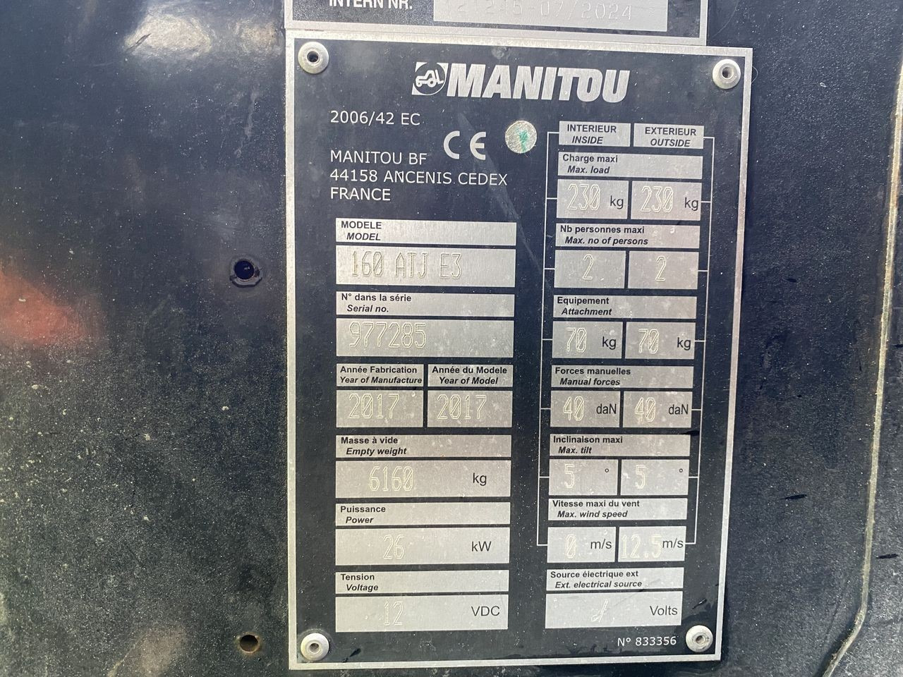 Bomlift Manitou 160ATJ RC E3