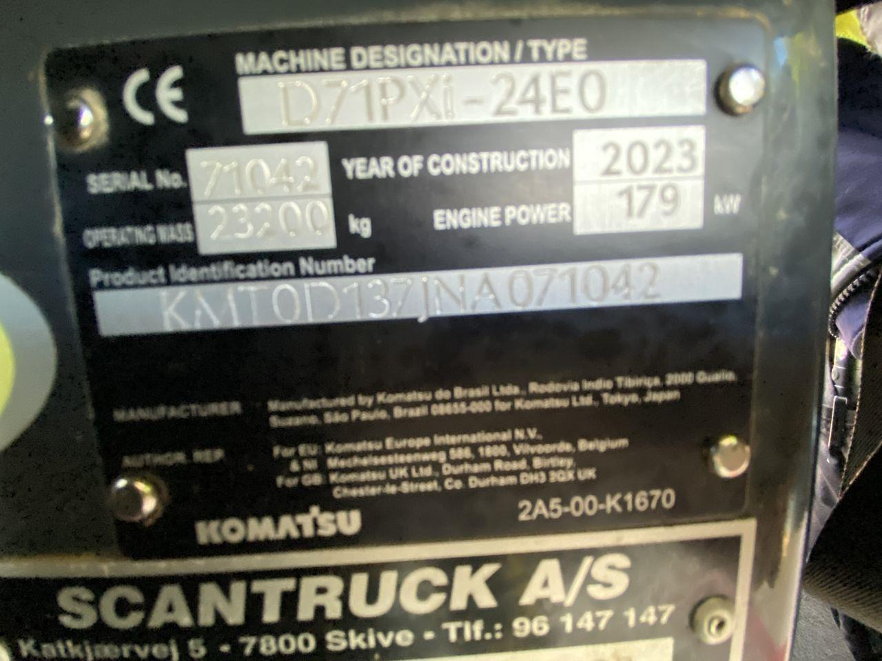 Bulldozer Komatsu D71PXI-24EO