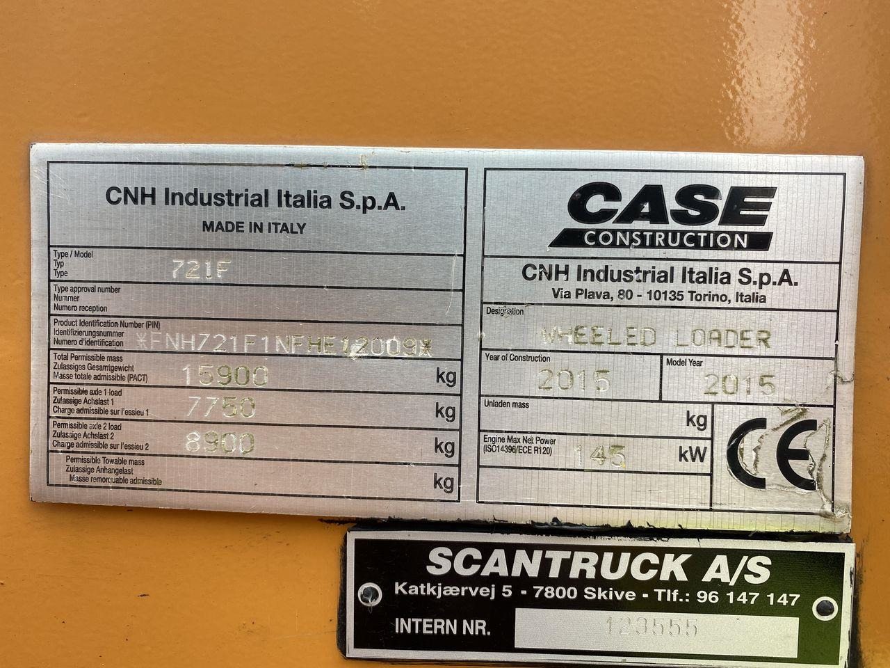 Hjullastare Case 721F