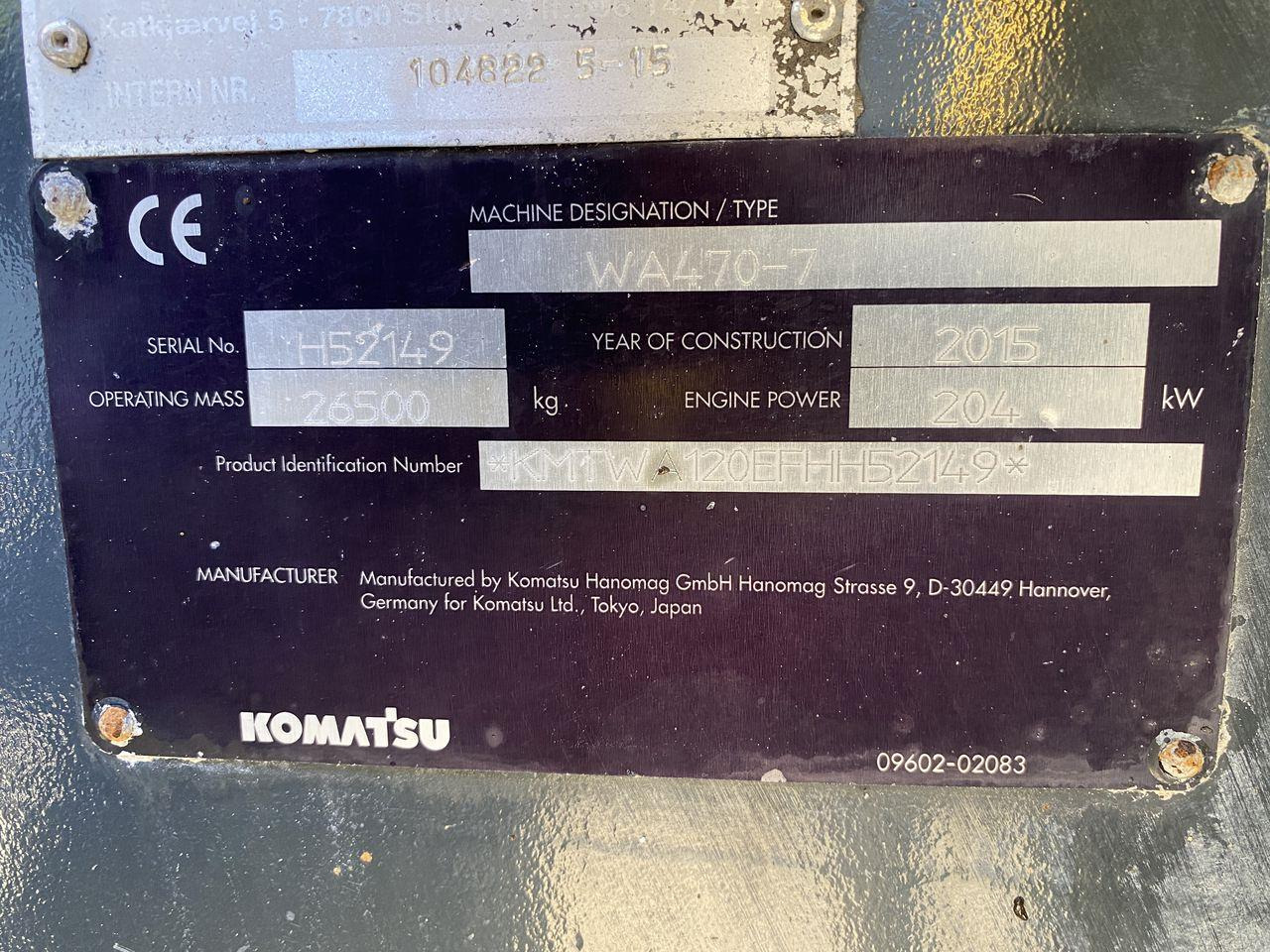 Hjullastare Komatsu WA470-7