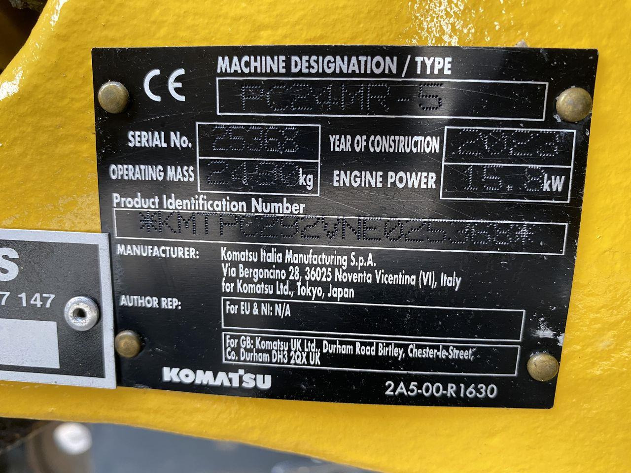 Minigrävmaskin Komatsu PC24MR-5
