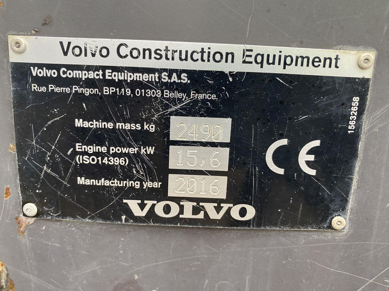 Minigrävmaskin Volvo ECR25