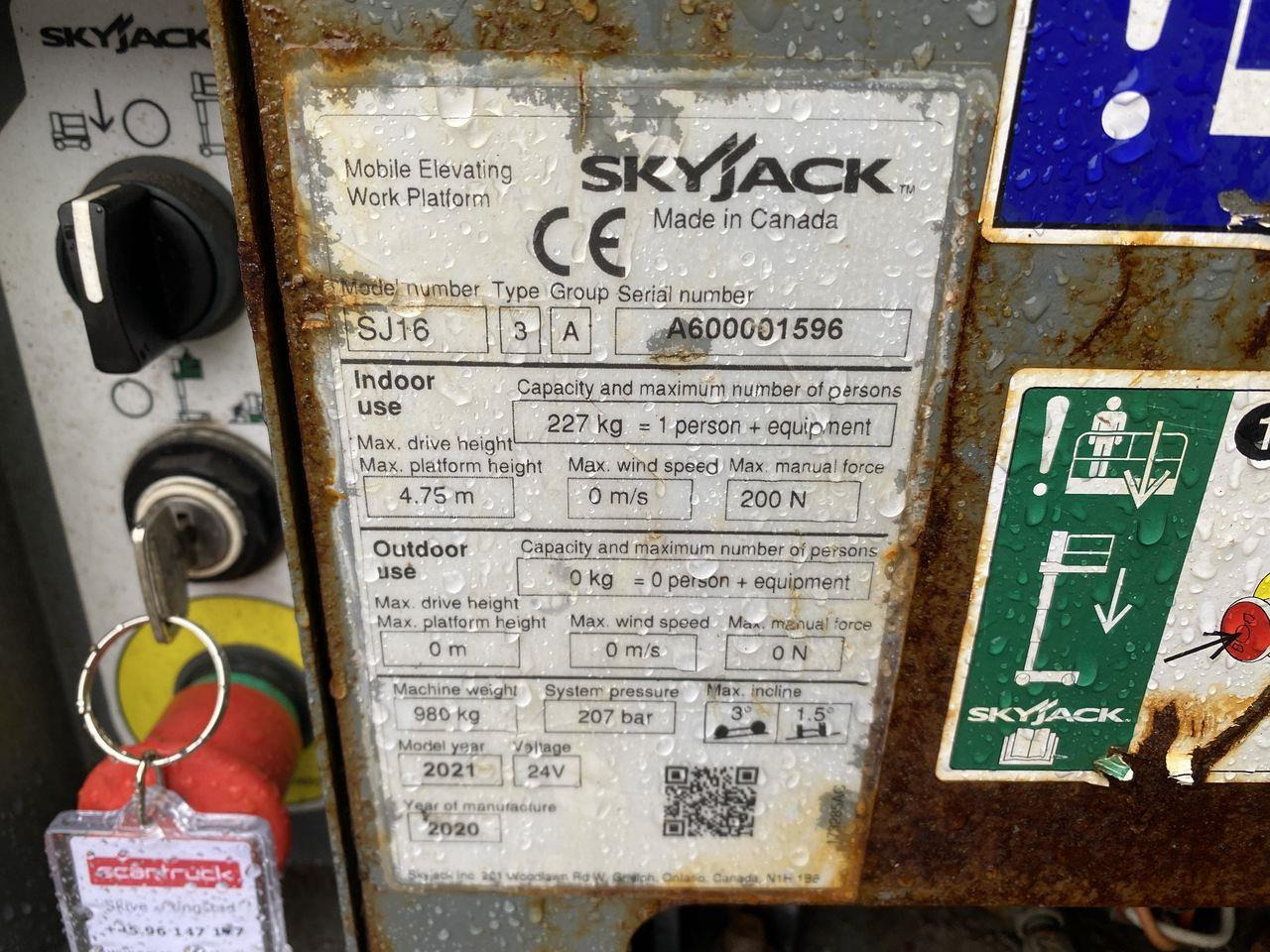 Pelarlift Skyjack SJ16
