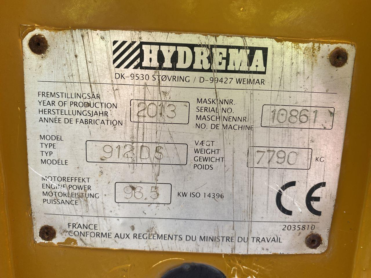 Ramstyrd dumper Hydrema 912DS