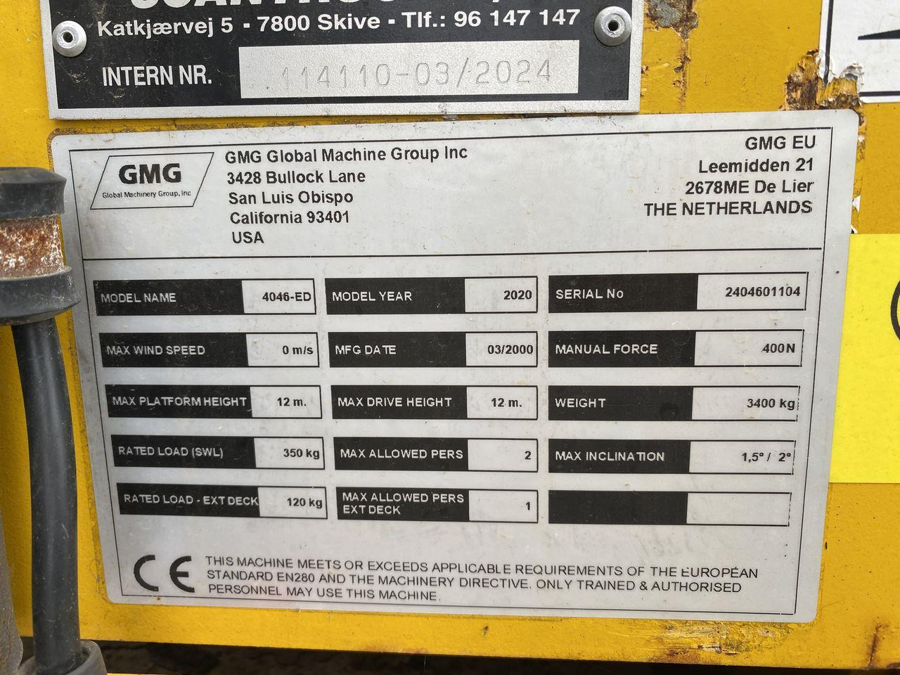 Saxlift GMG 4046-ED 2.0