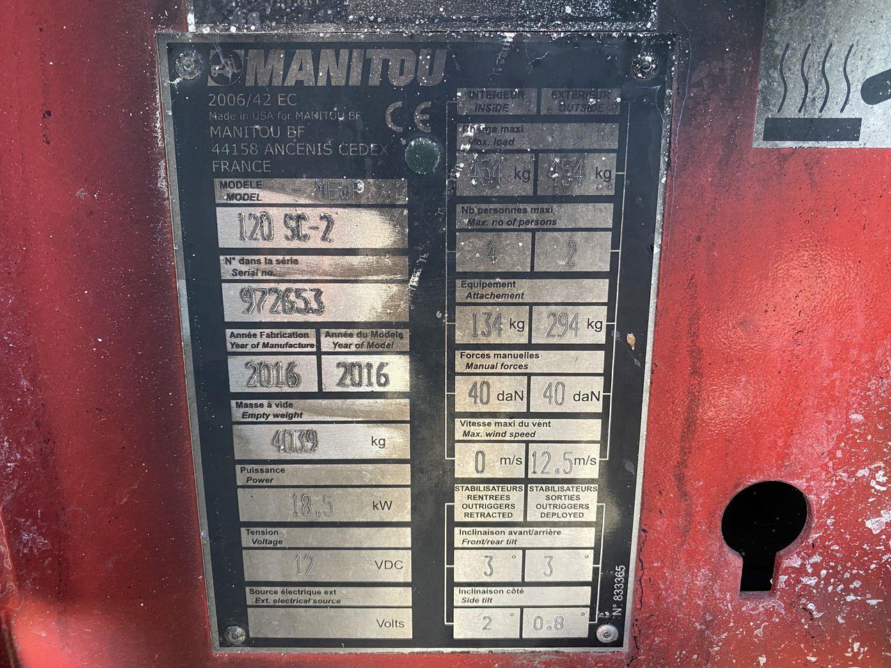 Saxlift Manitou 120SC