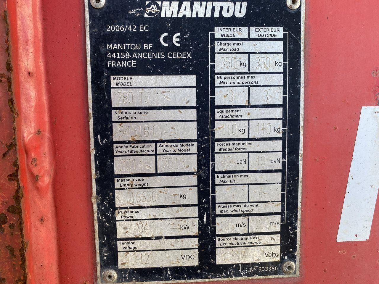 Teleskoplift Manitou 280TJ