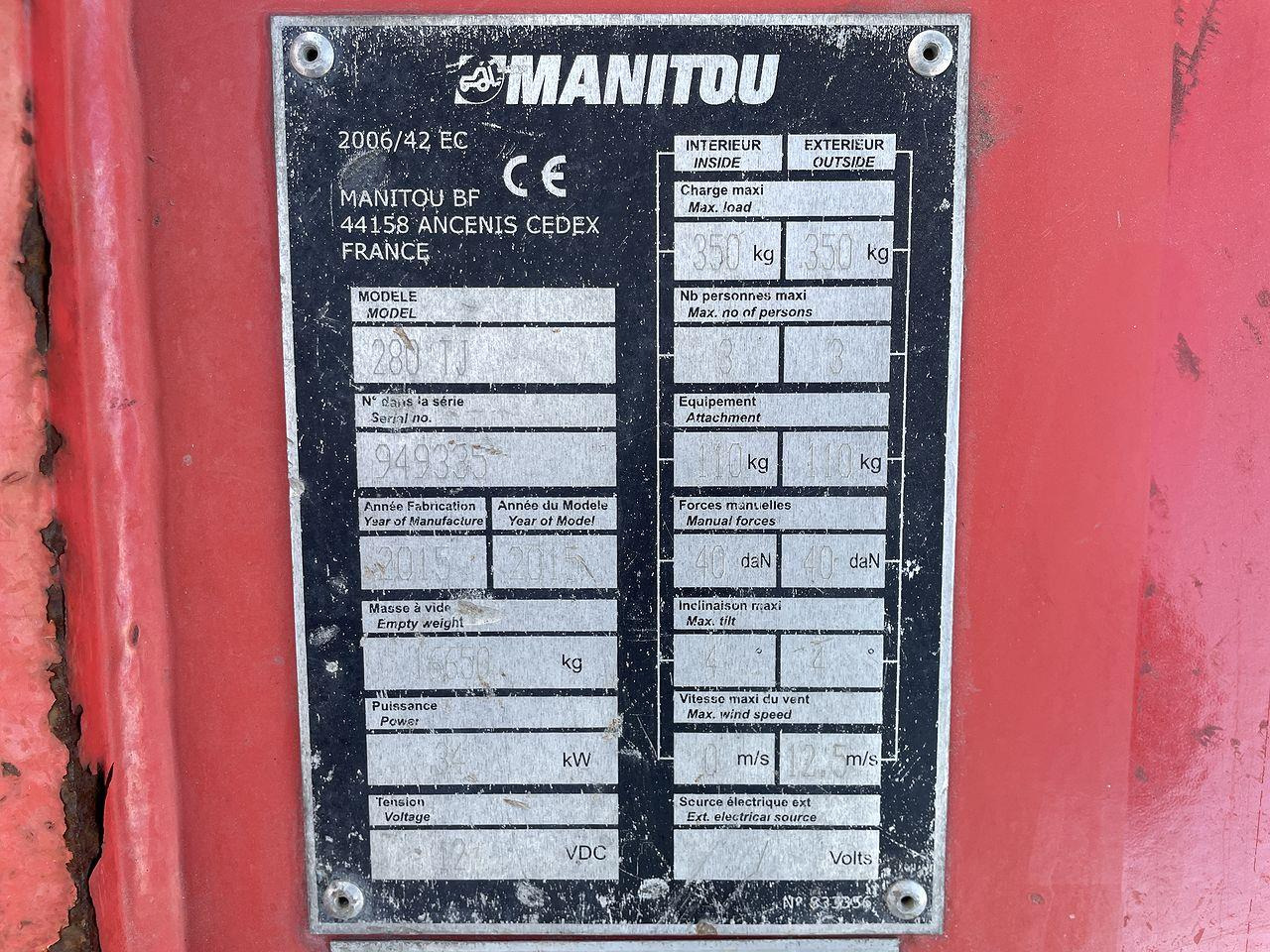 Teleskoplift Manitou 280TJ