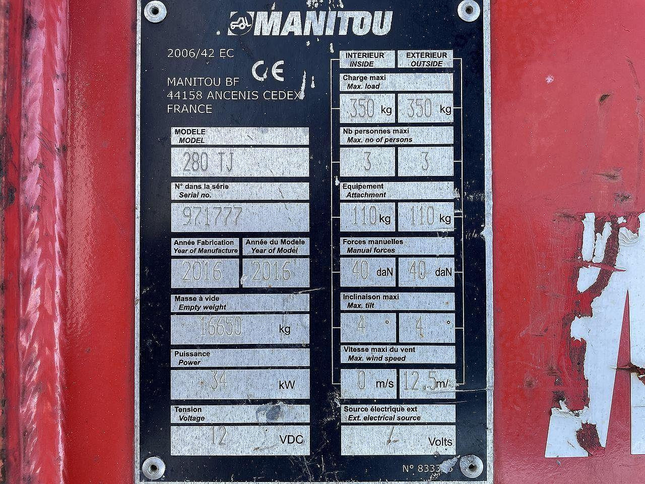 Teleskoplift Manitou 280TJ