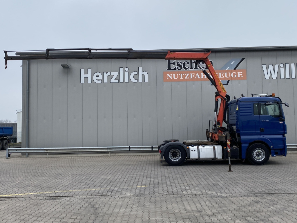 Dragbil MAN TGX 18.400 4x2 BLS / Palfinger PK18.502 Kran