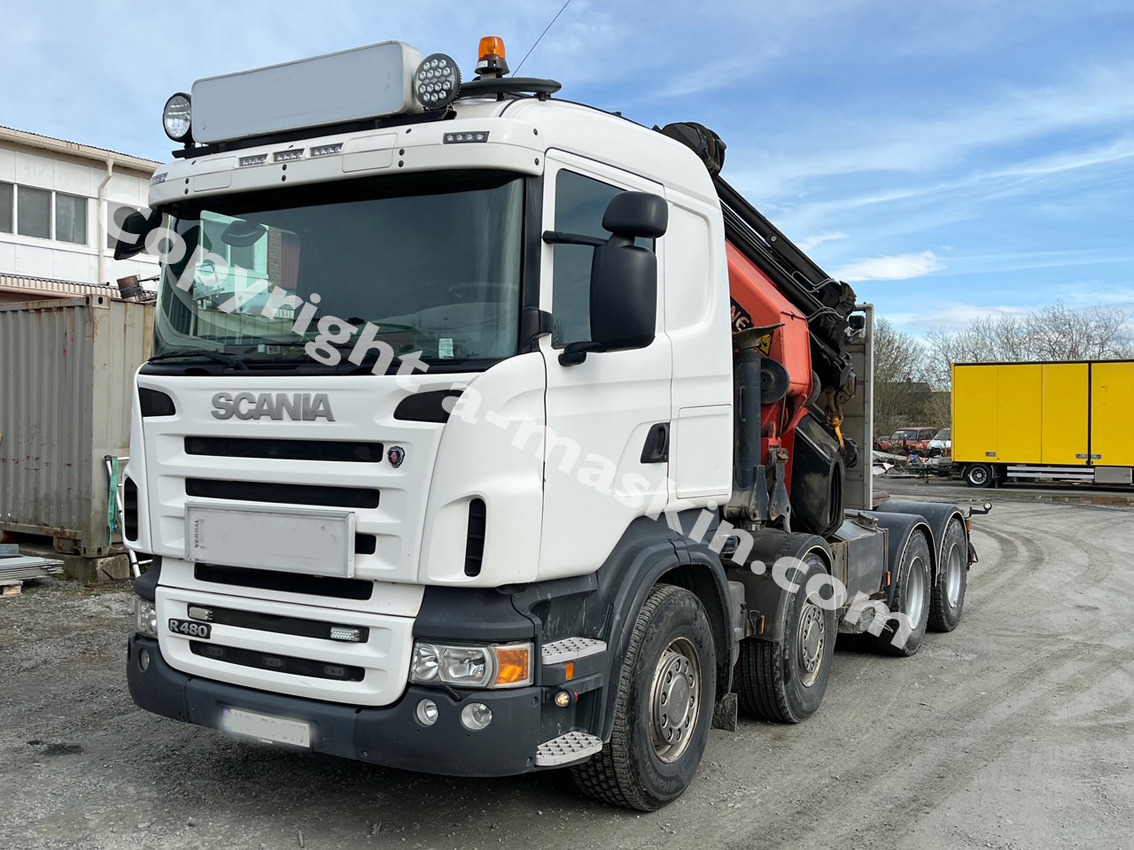 Dragbil Scania with Palfinger PK 850002 R480