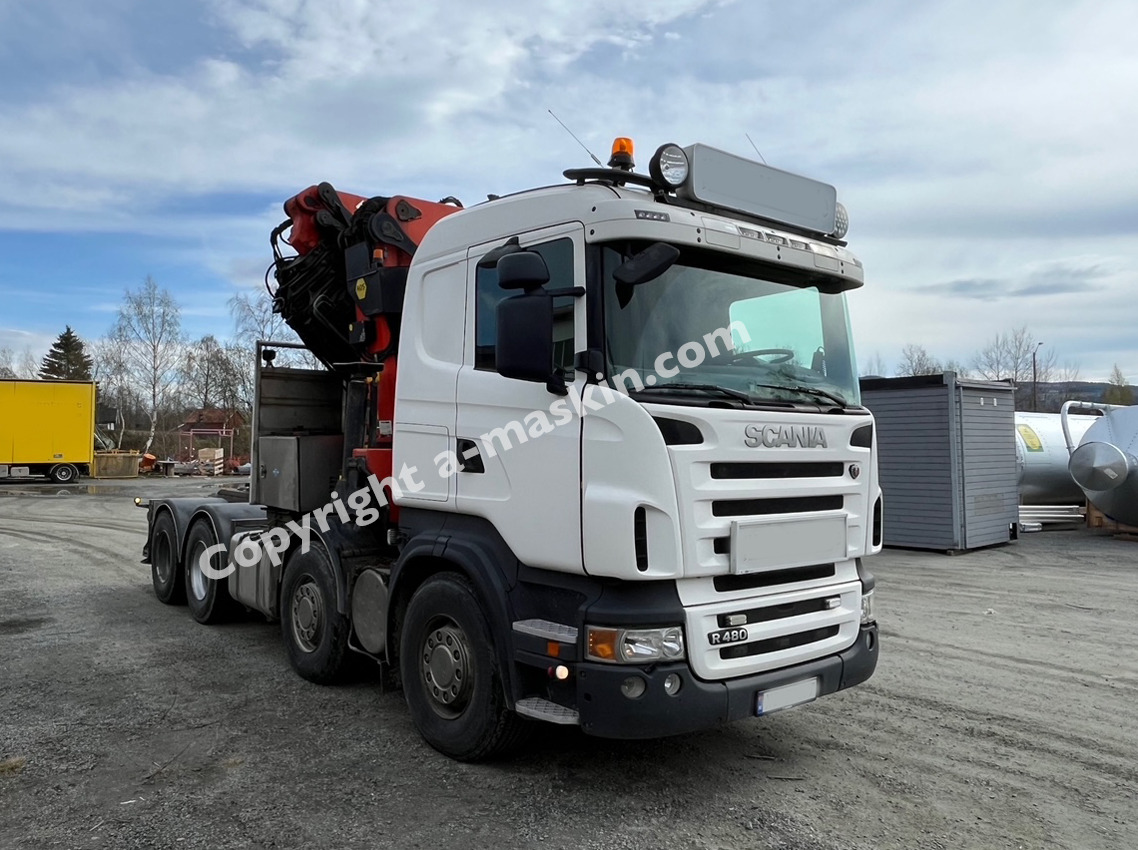 Dragbil Scania with Palfinger PK 850002 R480