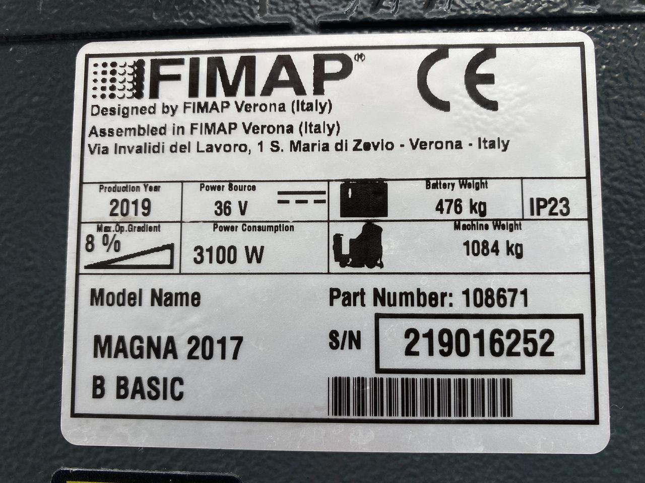 Städmaskin FIMAP MAGNA 2017