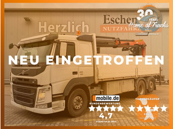 Flakbil Volvo FM 410 6x2 / Palfinger PK 19502 Faltkran