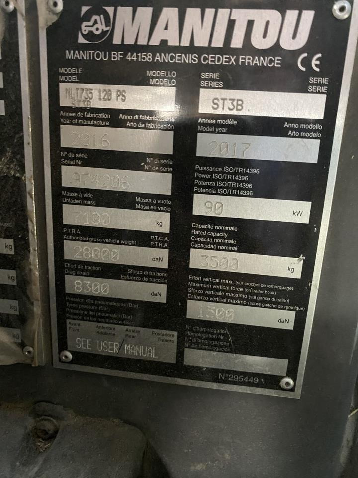 Teleskoplastar Manitou MLT735-120PS Elite