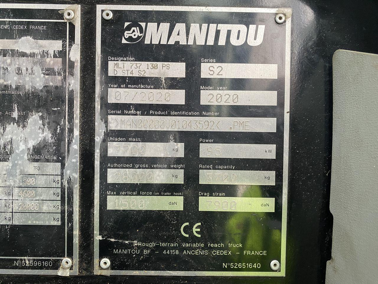 Teleskoplastar Manitou MLT737-130PS+ Premium