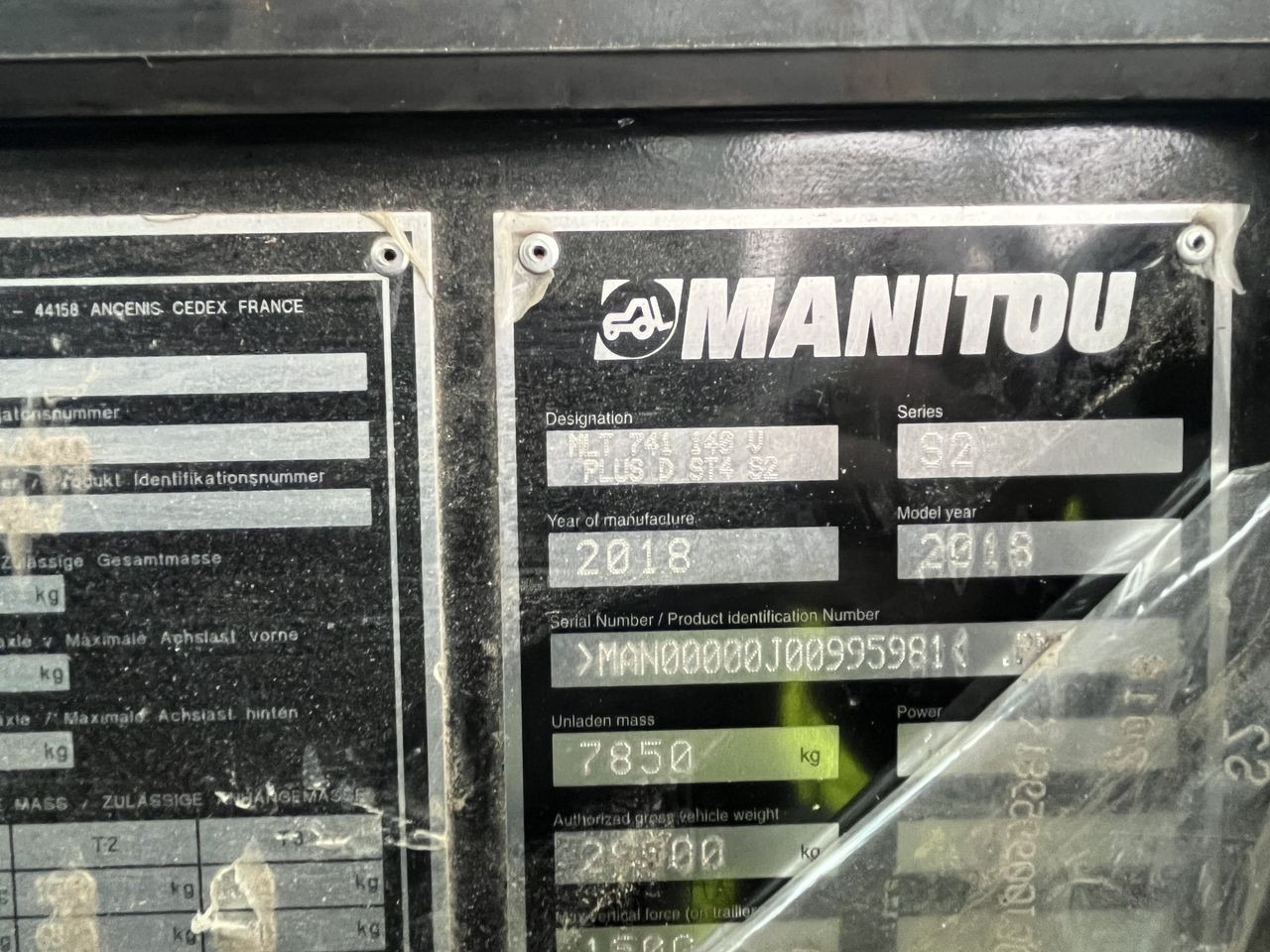 Teleskoplastar Manitou MLT741-140V+ ELITE