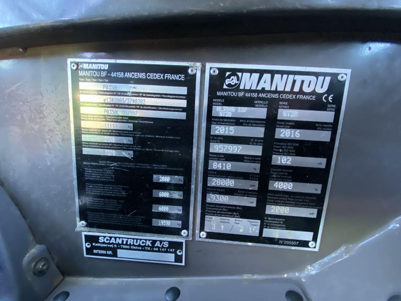 Teleskoplastar Manitou MLT840-137PS ELITE