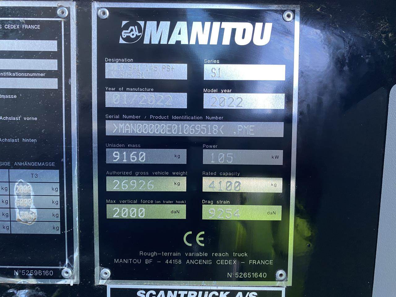 Teleskoplastar Manitou MLT841-145PS+ ELITE ST5