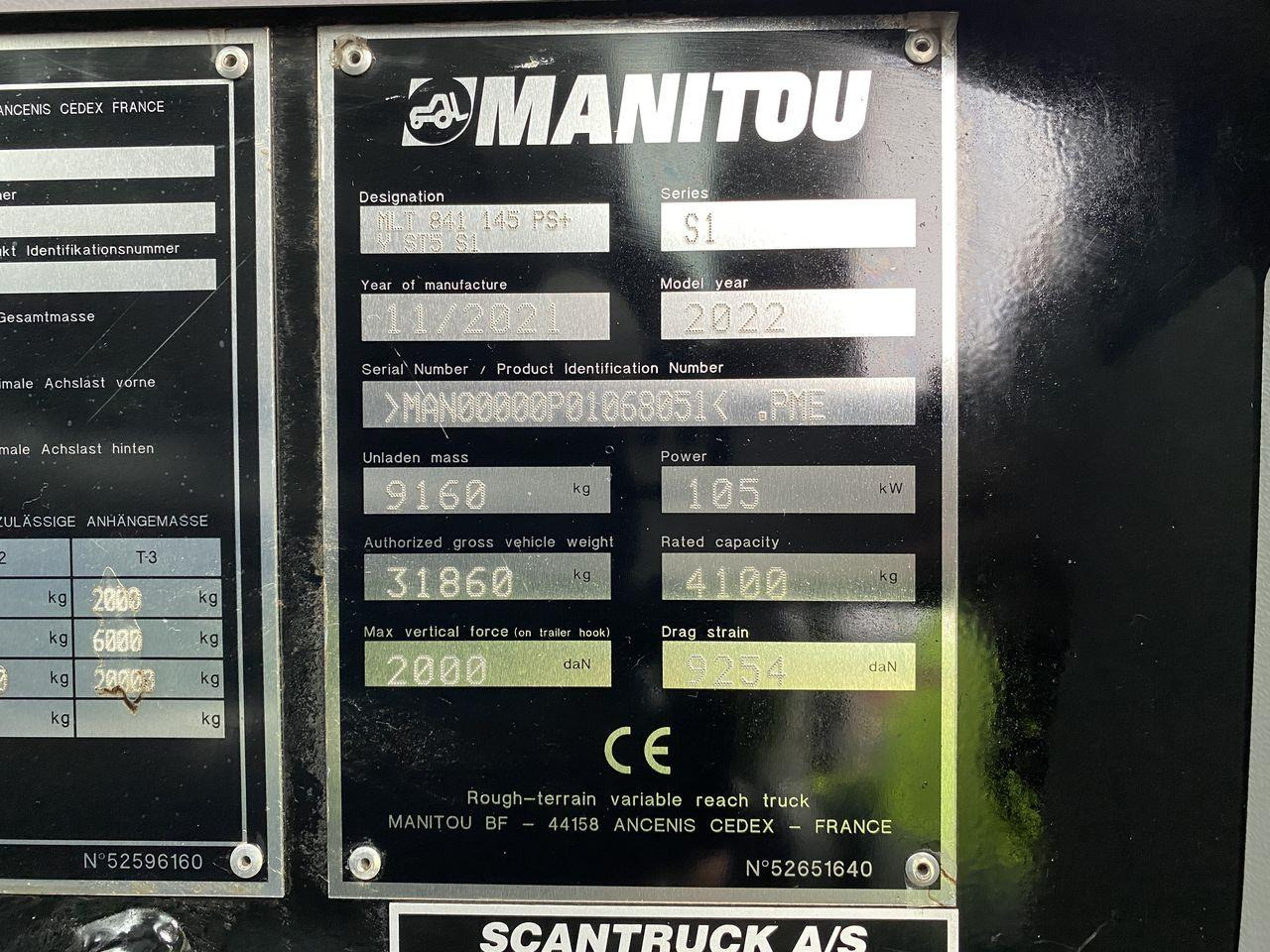 Teleskoplastar Manitou MLT841-145PS+ ELITE ST5