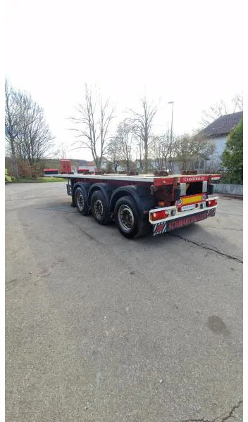 Containerbil/ Växelflak semitrailer Schwarzmüller kurzes 3- Achs Chassis ADR für Chemie Spezialbehäl kurzes 3- Achs Chassis ADR für Chemie Spezialbehälter