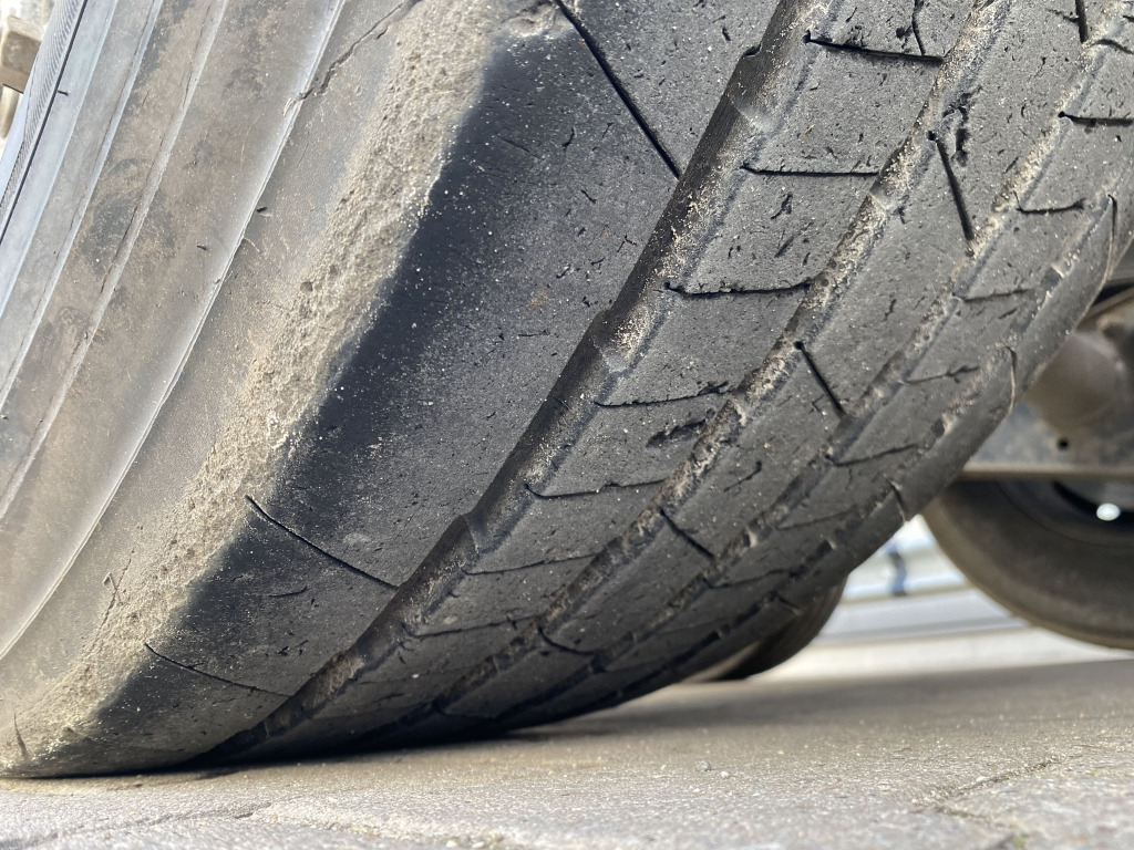 Tippbil semitrailer Langendorf SKS-HS 24/30 / Stahl-Halbschalenmulde