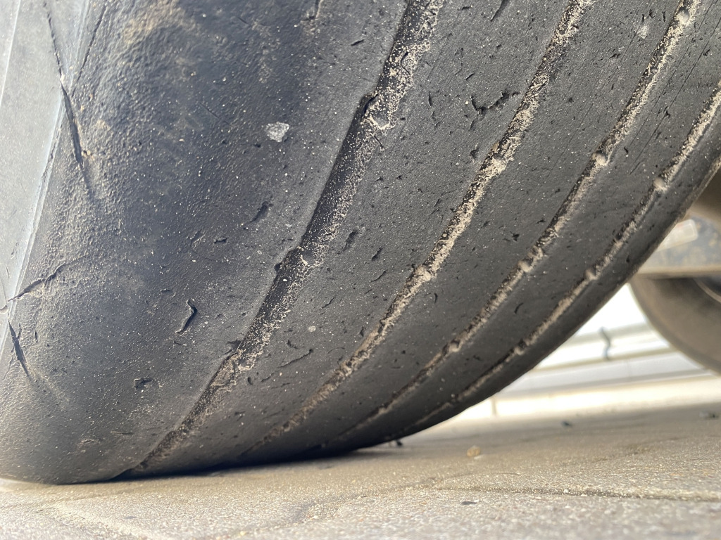 Tippbil semitrailer Langendorf SKS-HS 24/30 / Stahl-Halbschalenmulde