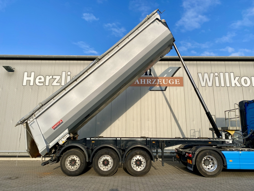 Tippbil semitrailer Langendorf SKS-HS 24/30 / Stahl-Halbschalenmulde