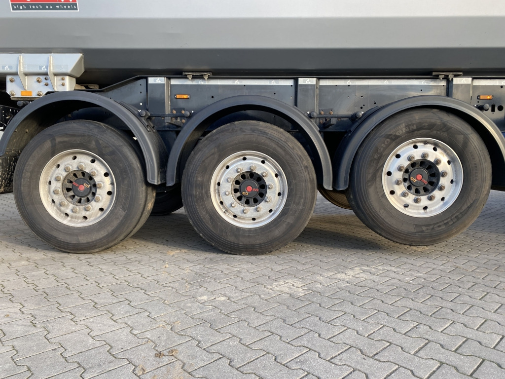 Tippbil semitrailer Langendorf SKS-HS 24/30 / Stahl-Halbschalenmulde