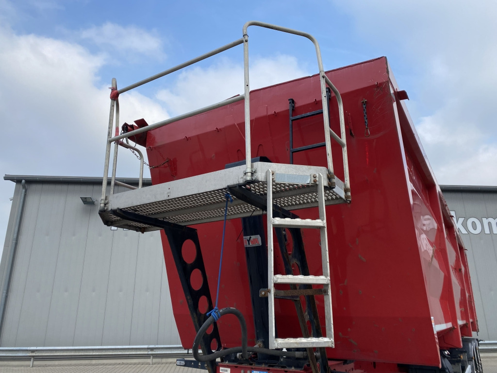 Tippbil semitrailer Langendorf Stahlmulde