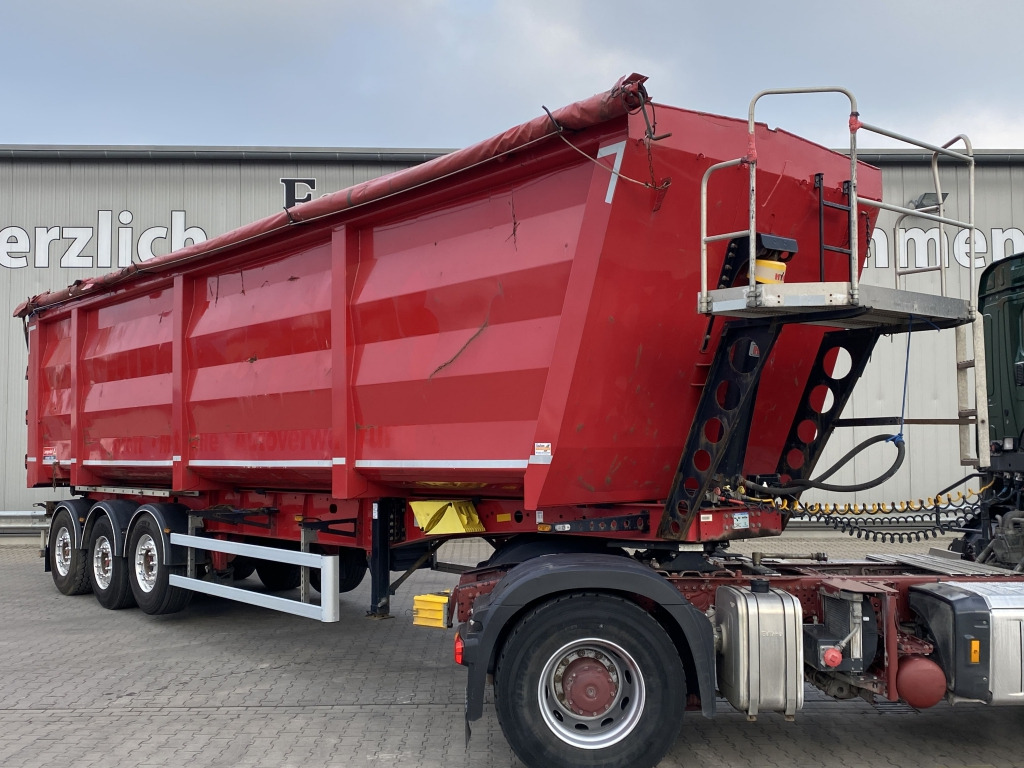 Tippbil semitrailer Langendorf Stahlmulde