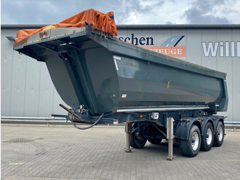 Tippbil semitrailer Meiller KISA 3 / Stahl-Halbschalenmulde