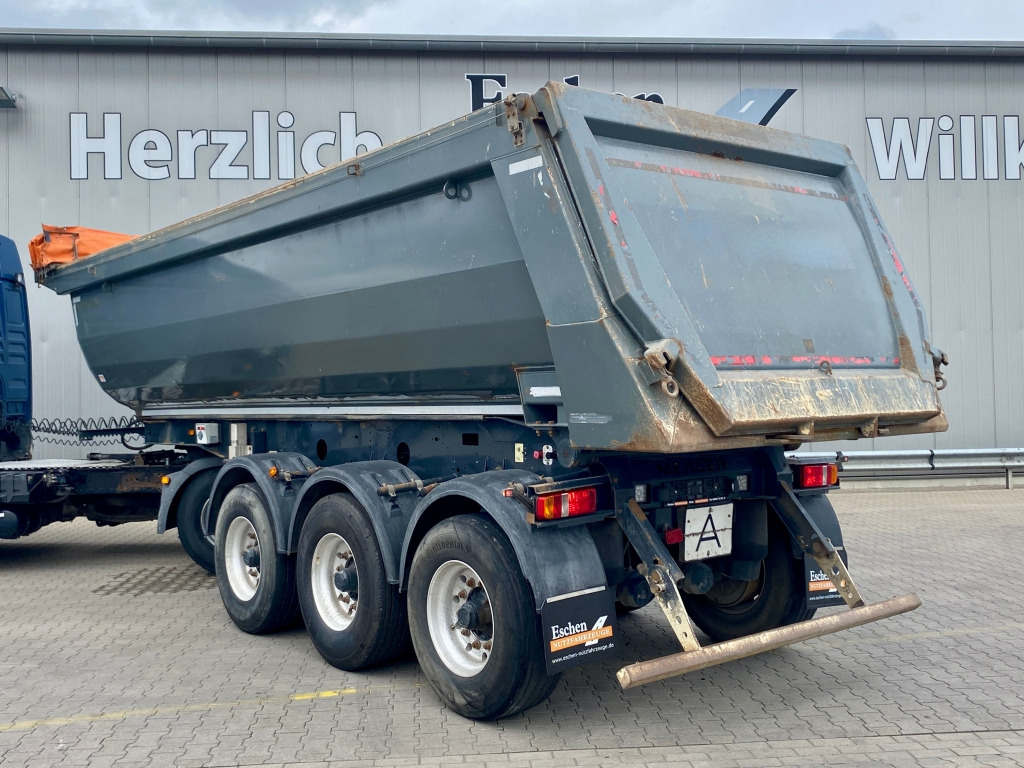 Tippbil semitrailer Meiller KISA 3 / Stahl-Halbschalenmulde