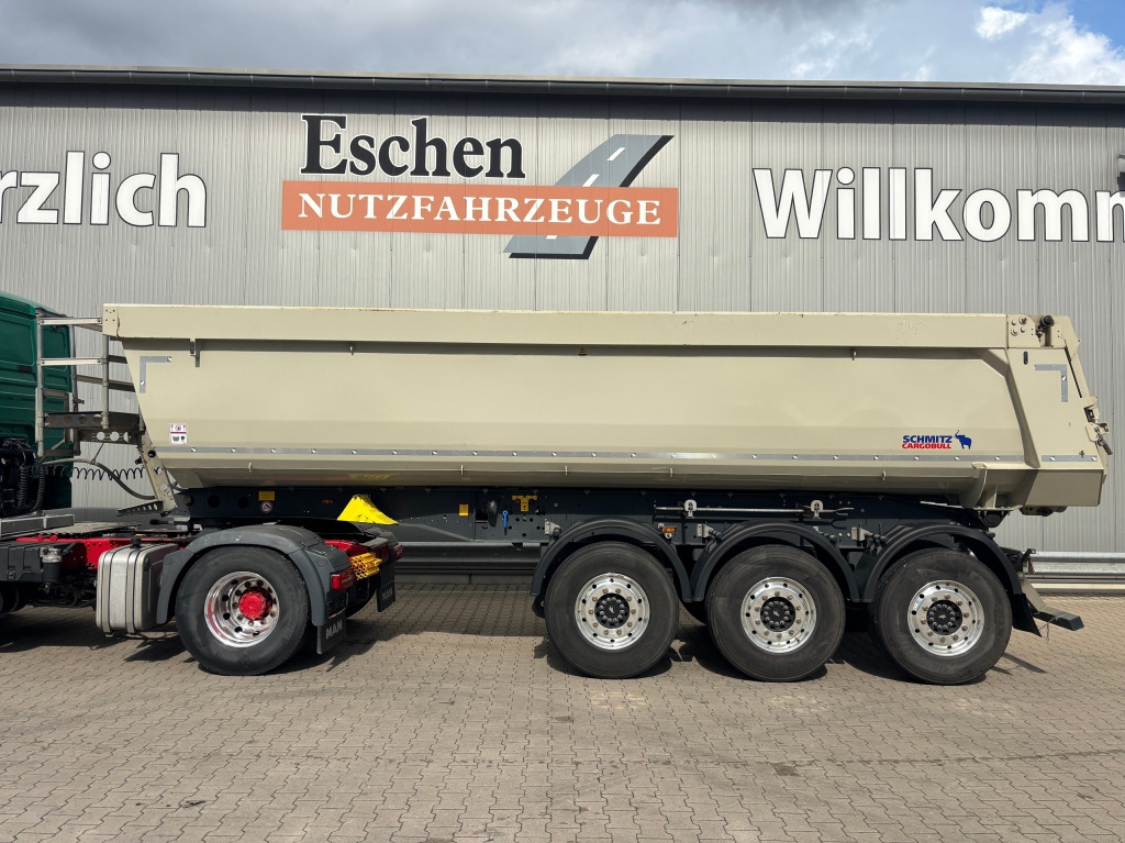 Tippbil semitrailer Schmitz SCB S3D / Stahl-Halbschalenmulde