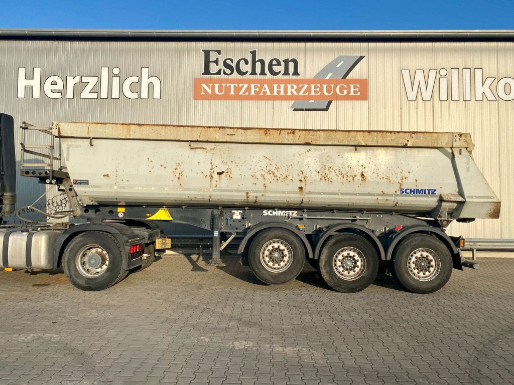Tippbil semitrailer Schmitz SGF-S3 Stahl-Halbschalenmulde