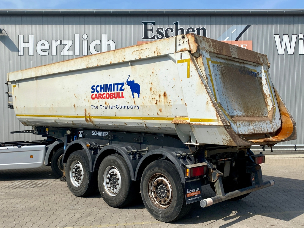 Tippbil semitrailer Schmitz SGF S / Stahl-Halbschalenmulde