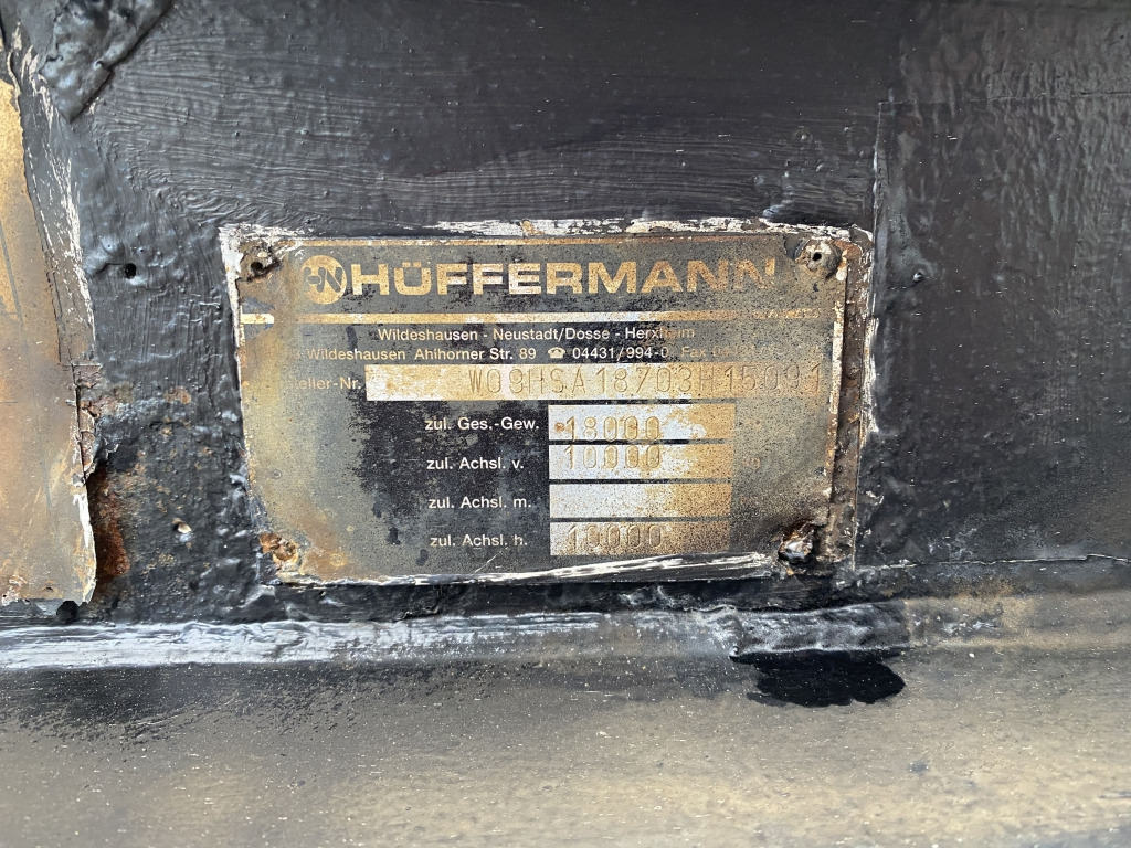 Lastväxlarsläp/ Liftdumpersläp Hüffermann