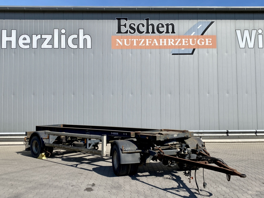 Lastväxlarsläp/ Liftdumpersläp Hüffermann HSA 18.65 / Schlittenanhänger