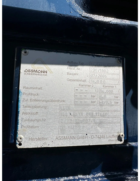 Tanksläp Diversen ASSMANN SAUG / DRUCK CHEMIE V4A EDELSTAHL