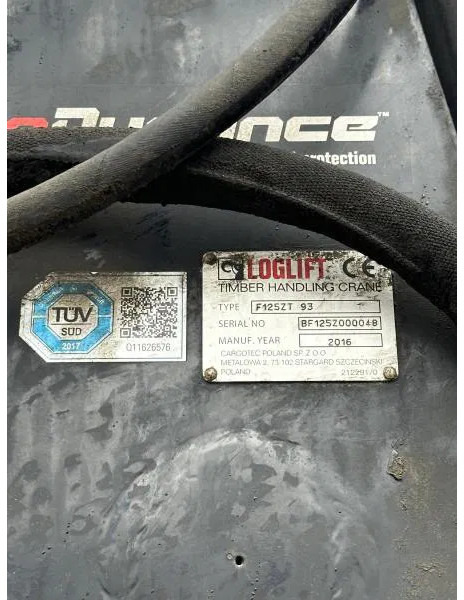 Bom Loglift F 125 ZT 93 Kurzholzkran Bj 2016
