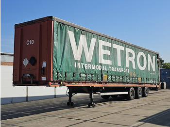 Containerbil/ Växelflak semitrailer VAN HOOL