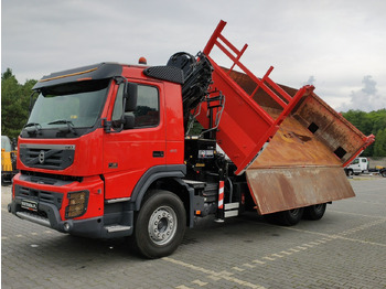 Tippbil lastbil, Kranbil Volvo FMX 410 6x4 13L HDS Radiowy Hydroburta: bild 5