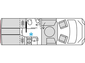 Halvintegrerad husbil BÜRSTNER