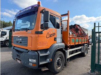 Tippbil lastbil, Kranbil MAN TGA 18.310 4x4 Hydro-drive 2-SEITEN KIPPER + KRAN ATLAS 165 (4x) + RADIO - BE truck: bild 3 Tippbil lastbil, Kranbil MAN TGA 18.310 4x4 Hydro-drive 2-SEITEN KIPPER + KRAN ATLAS 165 (4x) + RADIO - BE truck: bild 3