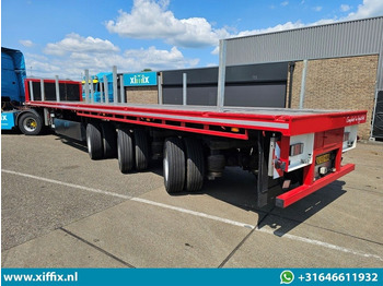 Flaktrailer Nooteboom 3-ass. Vlakke dubbel 2x uitschuifbare oplegger / 3x gestuurd: bild 4