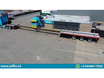 Flaktrailer Nooteboom 3-ass. Vlakke dubbel 2x uitschuifbare oplegger / 3x gestuurd: bild 2