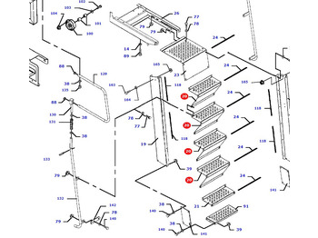 Fotsteg MASSEY FERGUSON